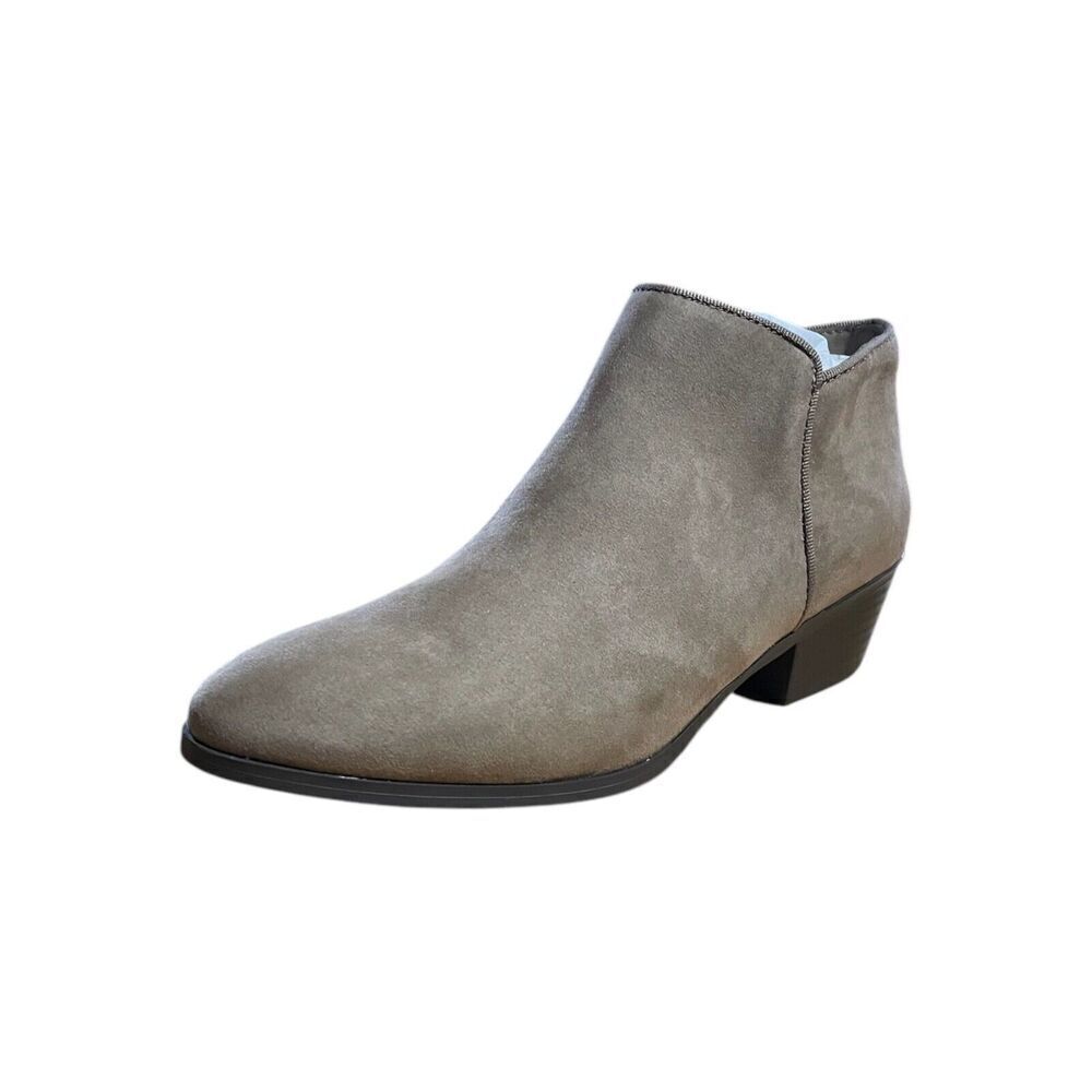 Style & Co Women's Wileyy Ankle Booties Taupe Microsuede 6.5M - Picture 3 of 8